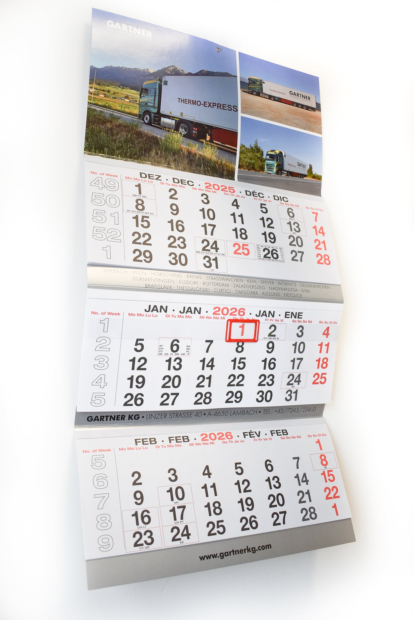 Gartner Wandkalender 2026