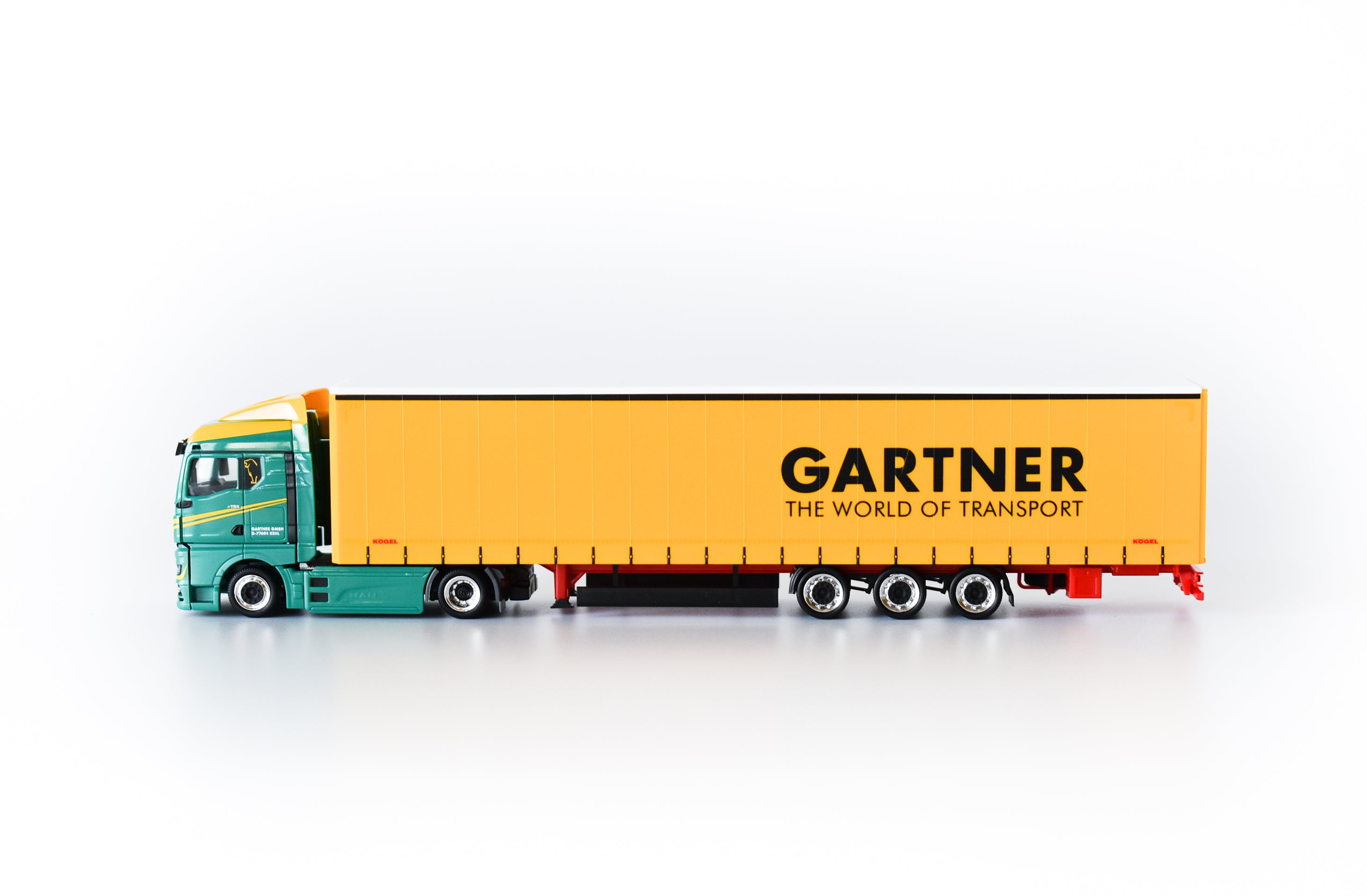 Gartner MAN TGX トレーラー ミニカー Herpa Gartner KG MAN TGX GX Refrigerated box truck Pizza&Baguette