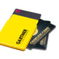 Kartenhülle mit Metalleinlagen schutz - 90x59mm - Gelb
